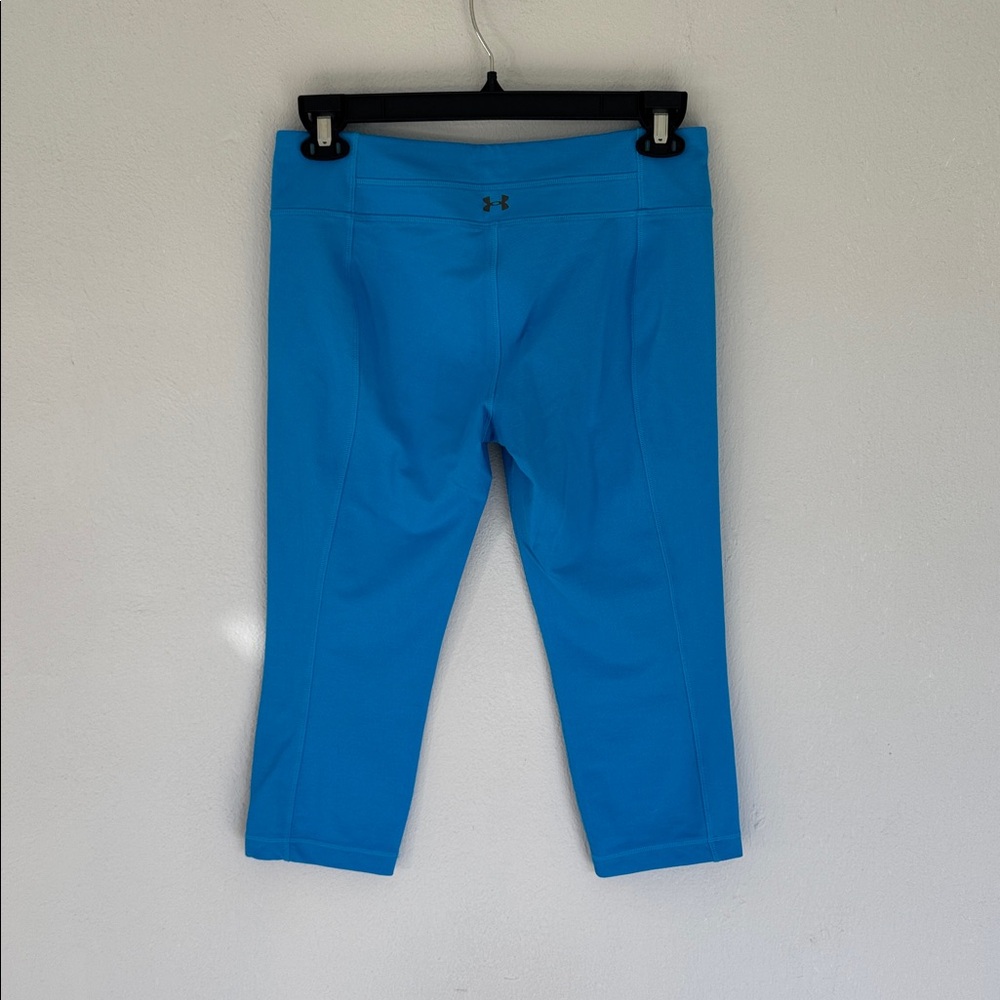 Under Armour all season gear electric blue fitted low rise capri leggings medium - Picture 5 of 9